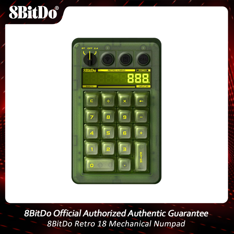 Retro Gaming For Windows - 8BitDo Retro 18 Mechanical Numpad BT