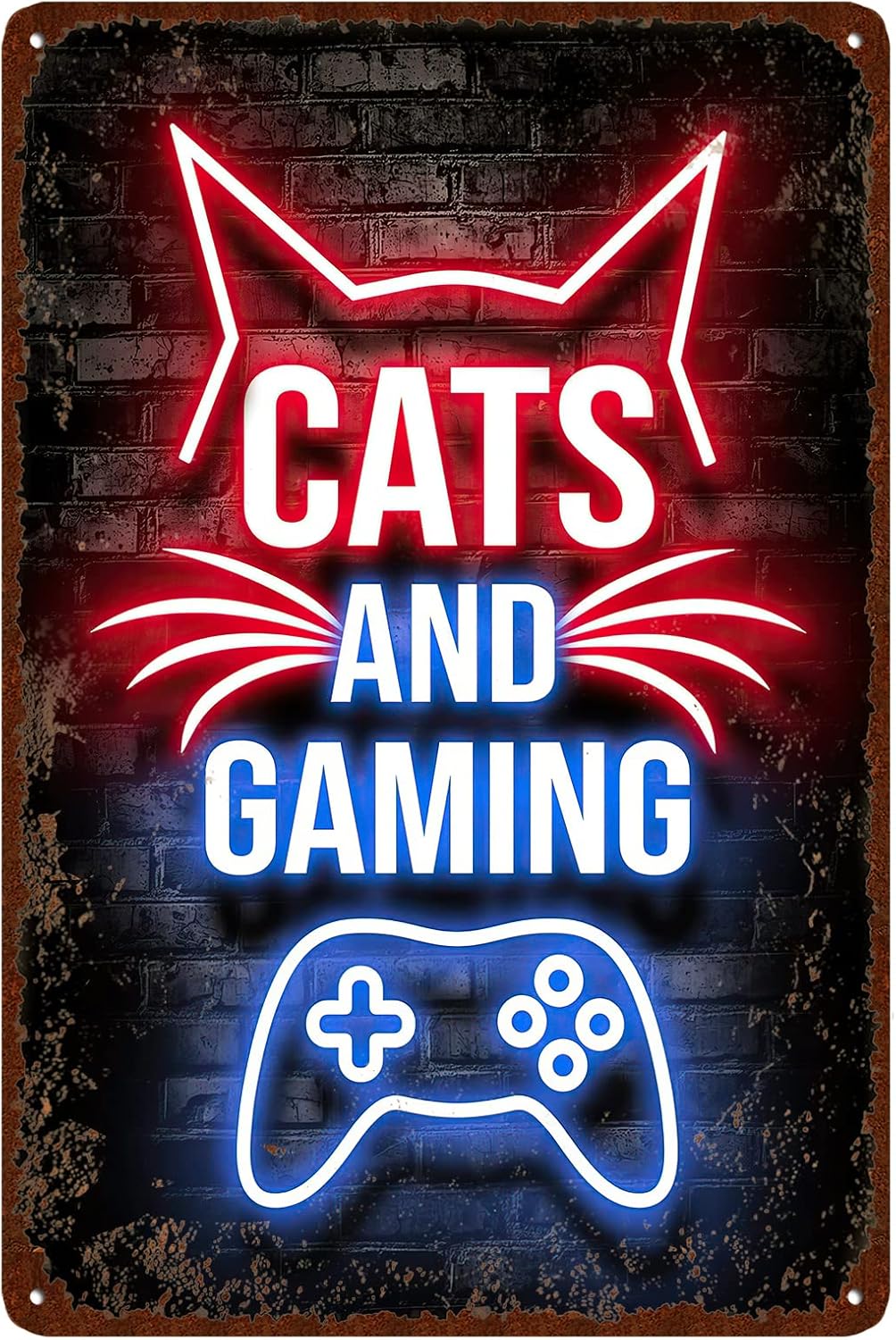 Retro Gaming Gameboy - Vintage Game Room Metal Tin Sign