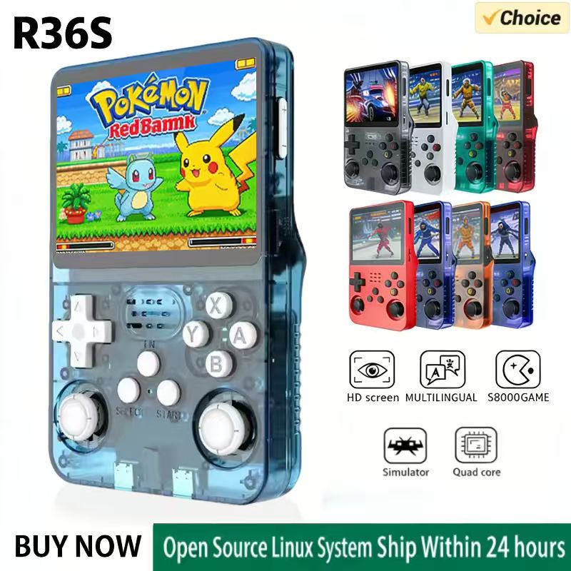 Retro Gaming Device Handheld - R36S Handheld Game Console ARKOS System