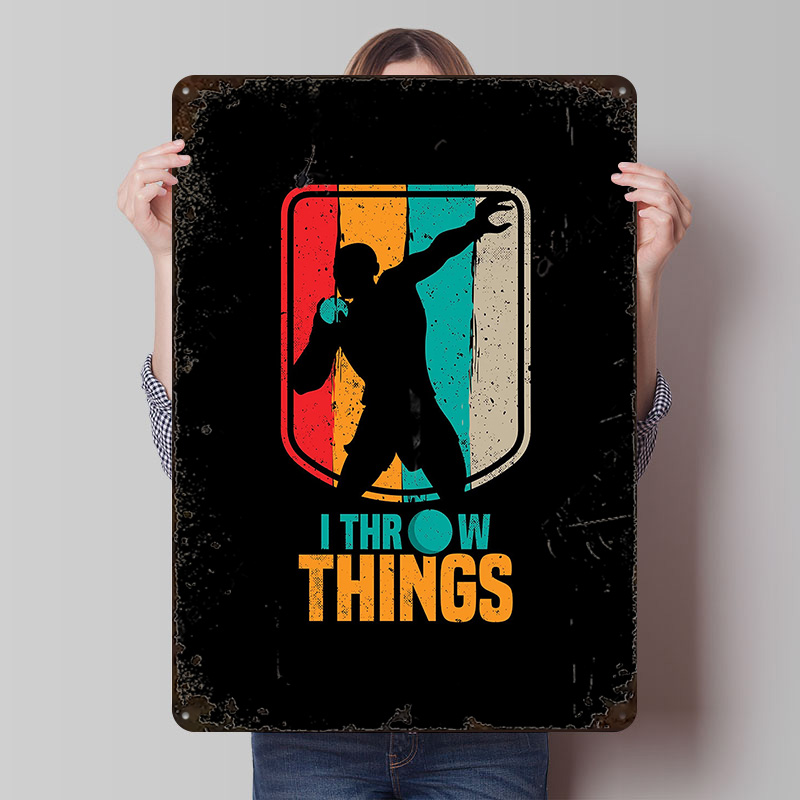Funny Shot Put Gift Idea Tin P - Retro Gaming Ideas review and price