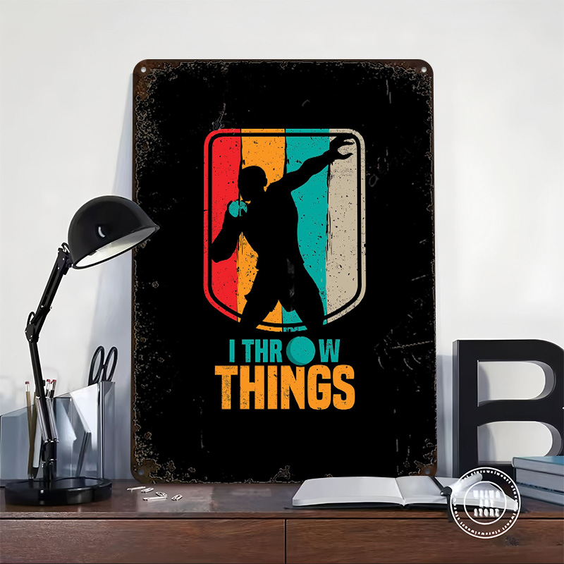Funny Shot Put Gift Idea Tin P - Retro Gaming Ideas review and price