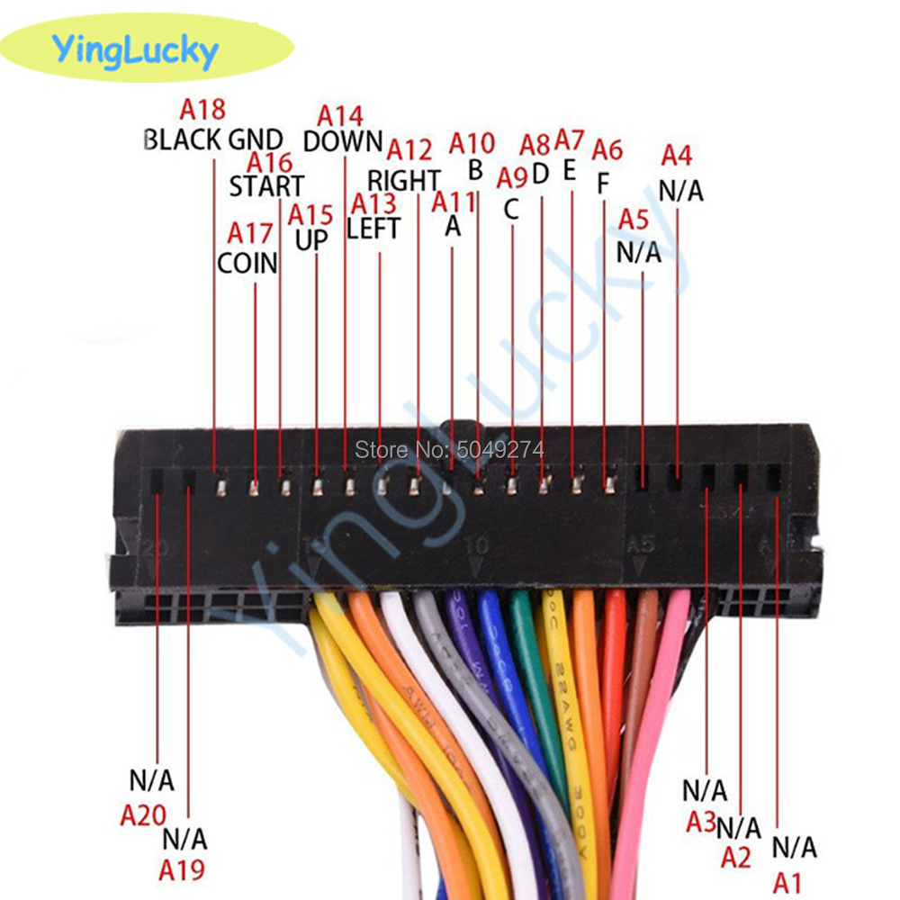 Arcade Cabinet 40-pin Wire Har - Arcade Stick Joystick review and price