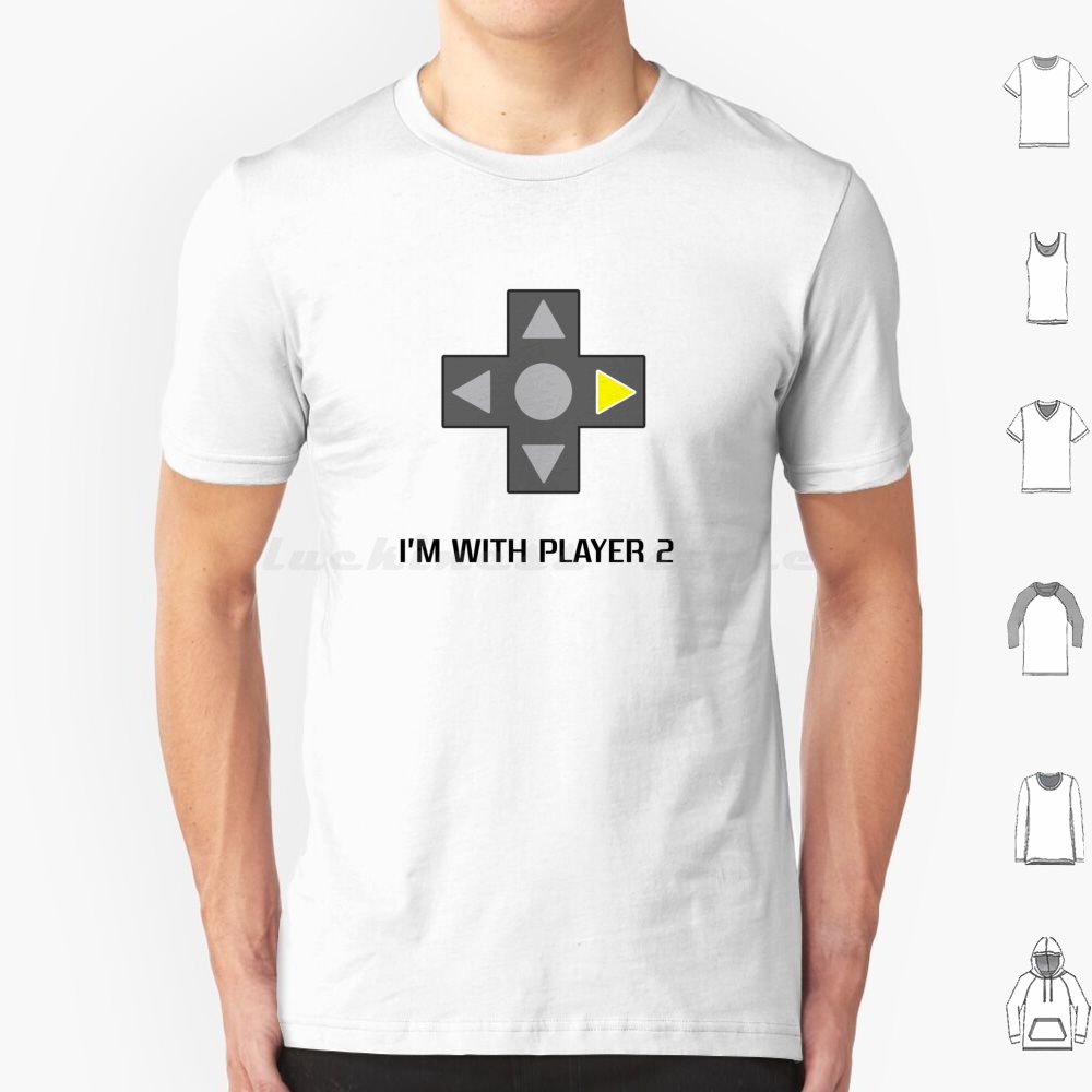 I'm With Player 2 T Shirt Big  - Retro Gaming Gamestop review and price