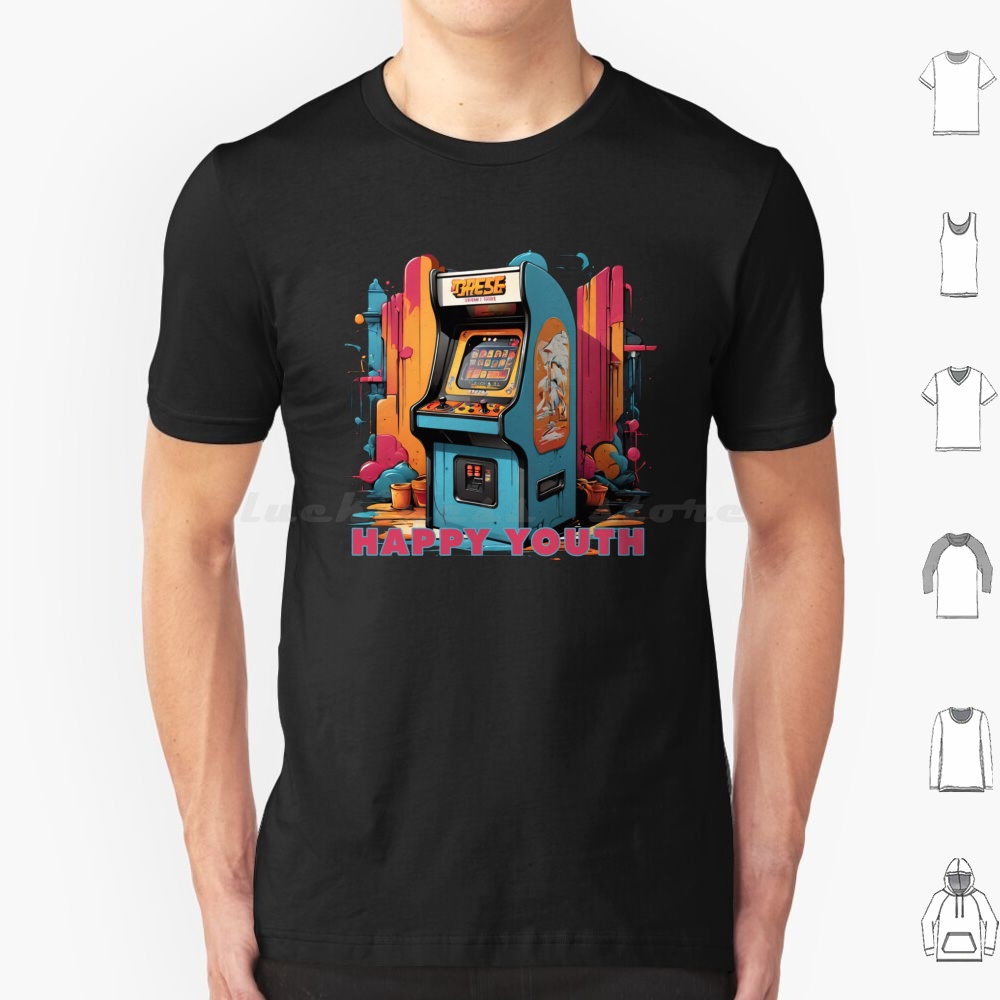 Happy Youth-Arcade T Shirt Men - Retro Gaming Gamestop review and price