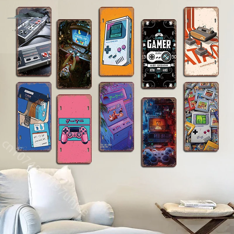 Vintage Gaming Metal Sign Retr - Retro Gaming Gameboy review and price