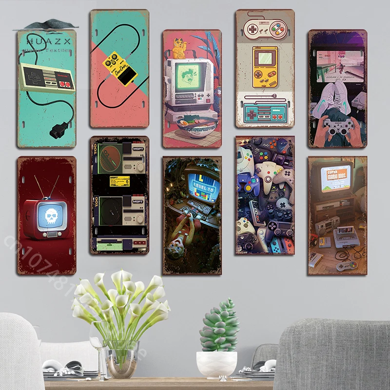Vintage Gaming Metal Sign Retr - Retro Gaming Gameboy review and price