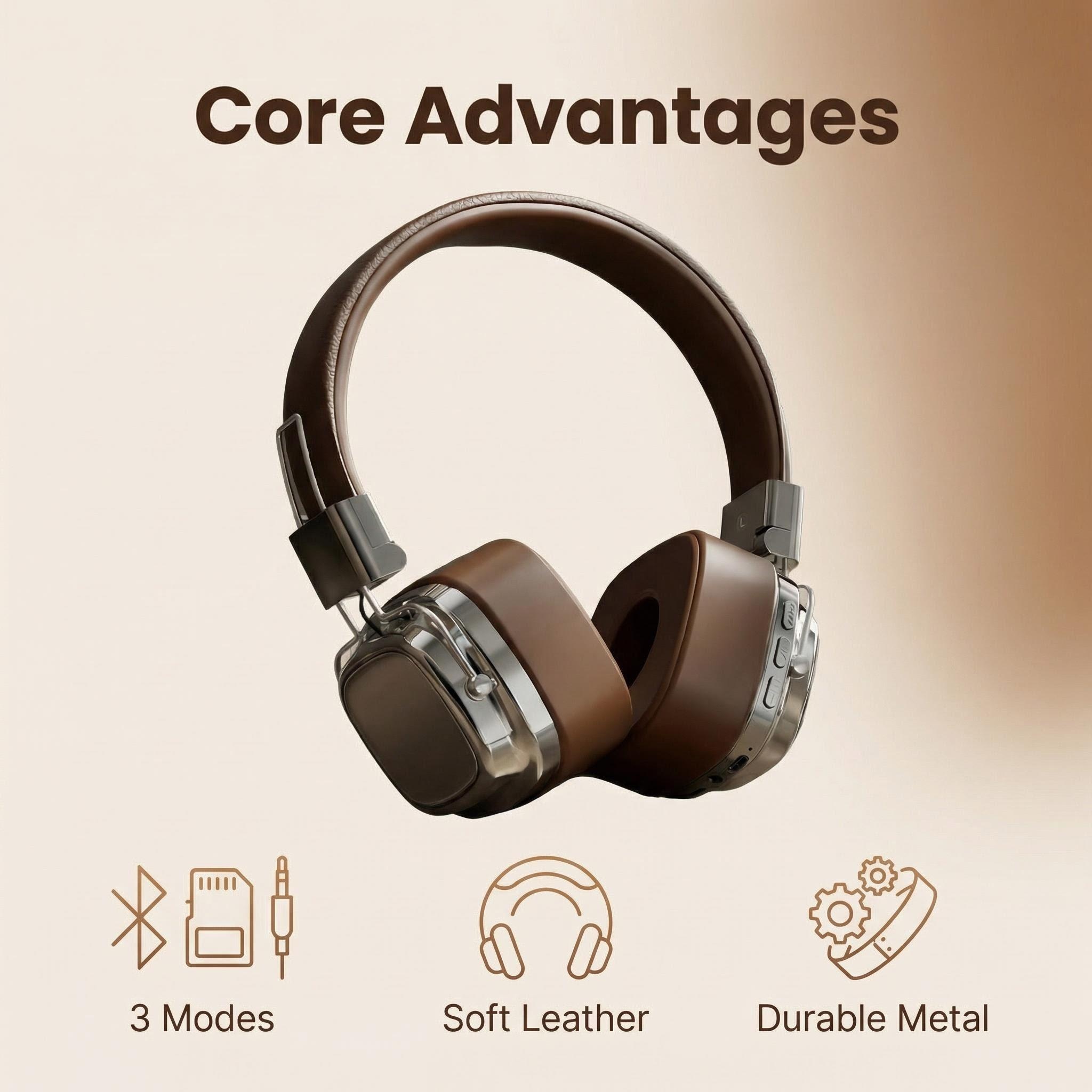 Retro Leather Over-ear Headpho - Retro Gaming Phone review and price