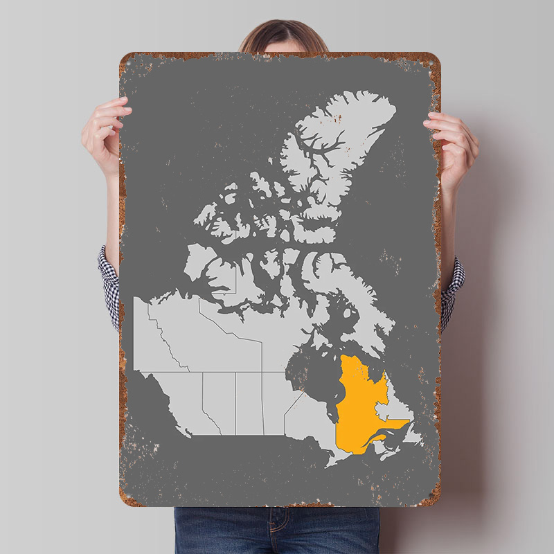 Map of Canada With Quebec High - Retro Gaming Quebec review and price