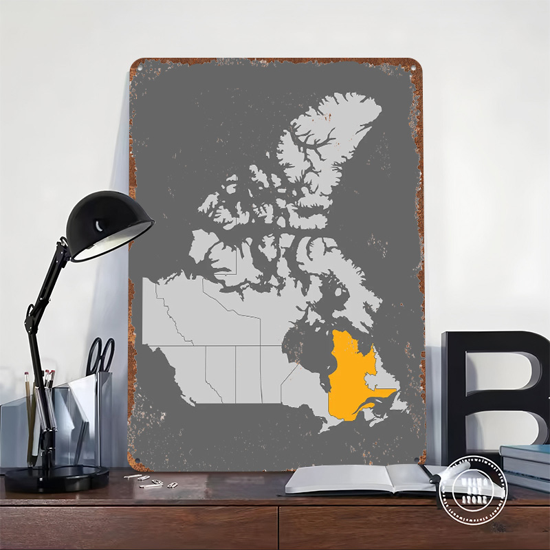 Map of Canada With Quebec High - Retro Gaming Quebec review and price