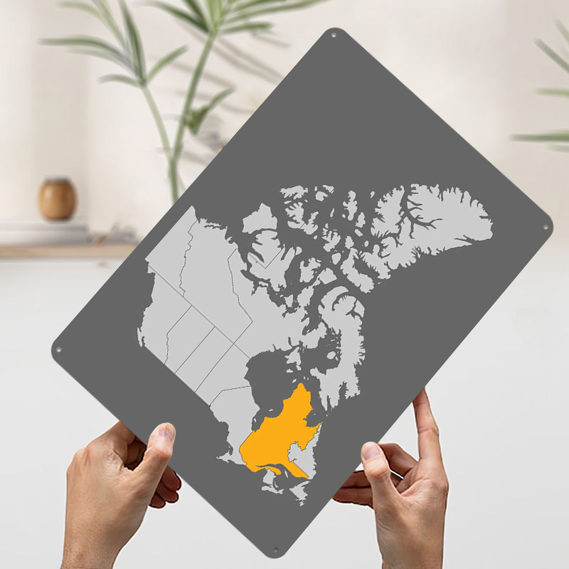 Map of Canada With Quebec High - Retro Gaming Quebec review and price