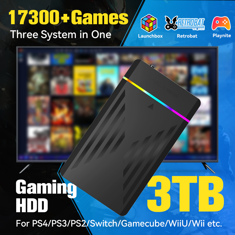 3TB Portable Gaming HDD Launch - Retro Gaming Device Handheld review and price